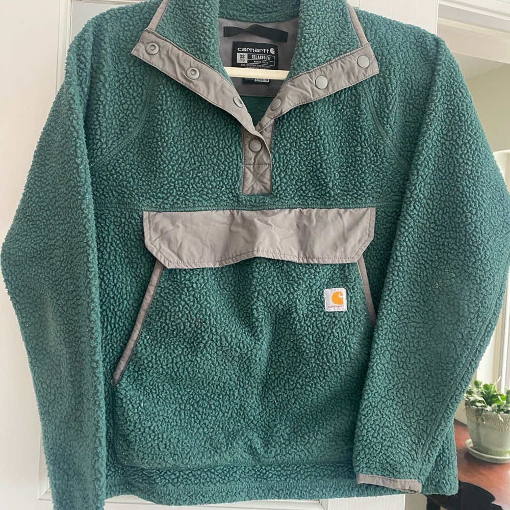 Carhartt Teal Fleece Jacket